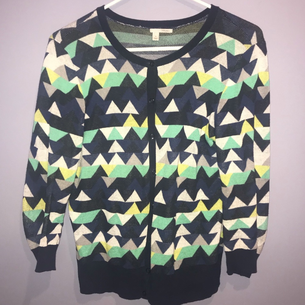 Halogen Printed Cardigan Size Medium